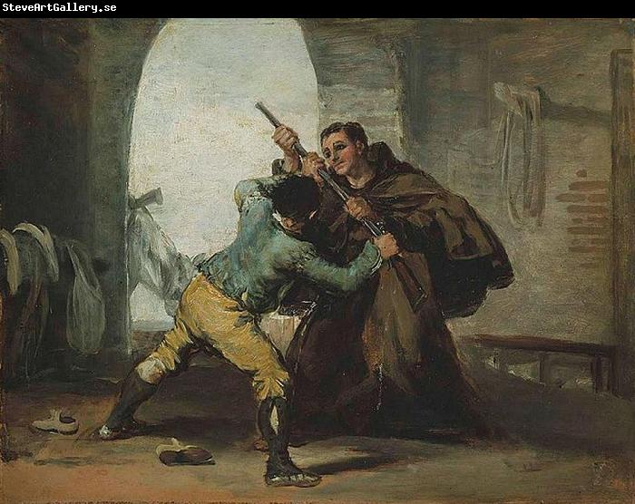 Francisco de Goya Friar Pedro Wrests the Gun from El Maragato